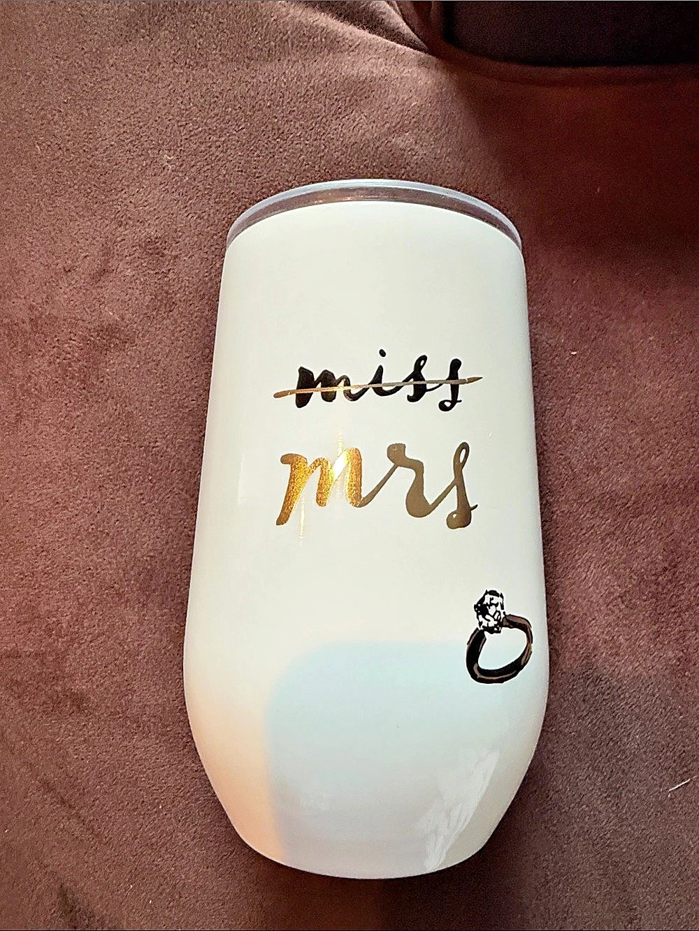 Kate Spade New York Miss to Mrs Tumbler White